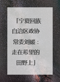 宁夏回族自治区政协常委刘媛：走在希望的田野上