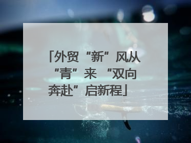 外贸“新”风从“青”来 “双向奔赴”启新程