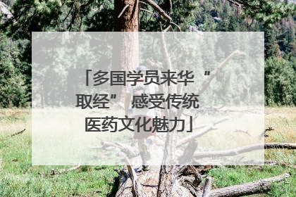 多国学员来华“取经” 感受传统医药文化魅力