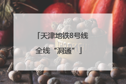 天津地铁8号线全线“洞通”