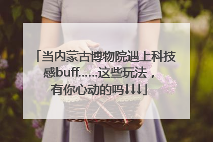 当内蒙古博物院遇上科技感buff……这些玩法，有你心动的吗↓↓↓