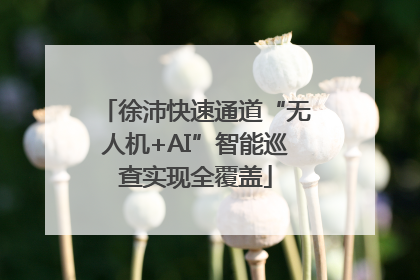 徐沛快速通道“无人机+AI”智能巡查实现全覆盖