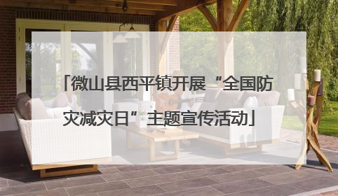 微山县西平镇开展“全国防灾减灾日”主题宣传活动