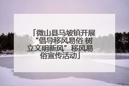 微山县马坡镇开展“倡导移风易俗 树立文明新风”移风易俗宣传活动