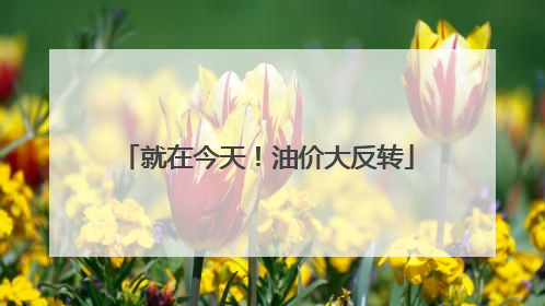 就在今天!油价大反转