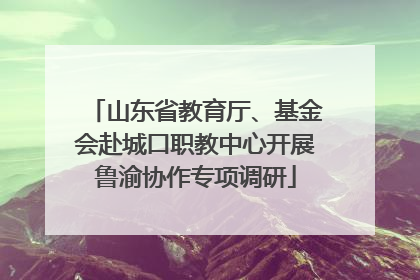 山东省教育厅、基金会赴城口职教中心开展鲁渝协作专项调研