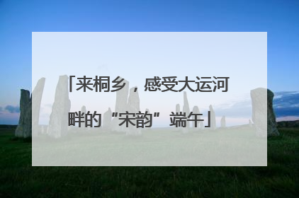 来桐乡，感受大运河畔的“宋韵”端午