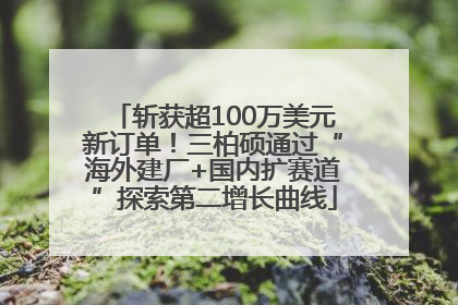 斩获超100万美元新订单！三柏硕通过“海外建厂+国内扩赛道”探索第二增长曲线