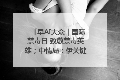 早AI大众｜国际禁毒日 致敬禁毒英雄；中情局：伊关键核设施被摧毁