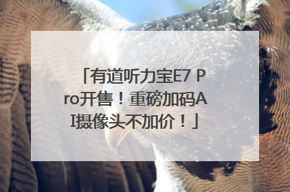 有道听力宝E7 Pro开售！重磅加码AI摄像头不加价！