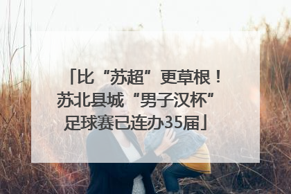比“苏超”更草根！苏北县城“男子汉杯”足球赛已连办35届