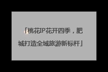 桃花IP花开四季，肥城打造全域旅游新标杆