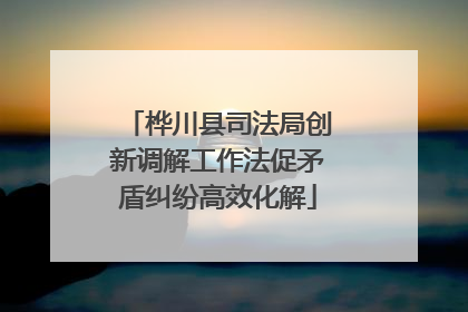 桦川县司法局创新调解工作法促矛盾纠纷高效化解