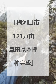 梅河口市121万亩旱田基本播种完成