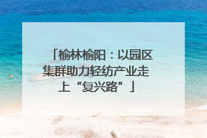 榆林榆阳：以园区集群助力轻纺产业走上“复兴路”