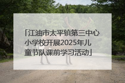 江油市太平镇第三中心小学校开展2025年儿童节队课前学习活动