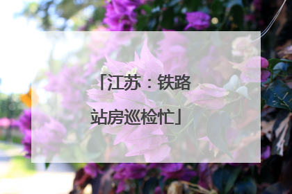 江苏：铁路站房巡检忙
