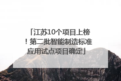 江苏10个项目上榜！第二批智能制造标准应用试点项目确定