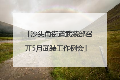 沙头角街道武装部召开5月武装工作例会