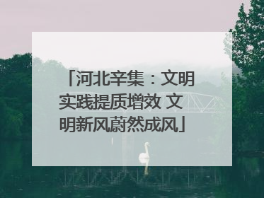 河北辛集：文明实践提质增效 文明新风蔚然成风