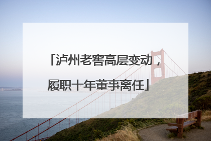 泸州老窖高层变动，履职十年董事离任