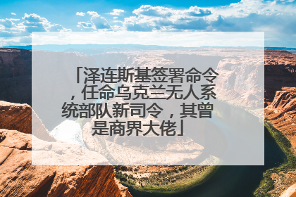 泽连斯基签署命令，任命乌克兰无人系统部队新司令，其曾是商界大佬