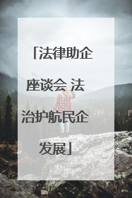 法律助企座谈会 法治护航民企发展
