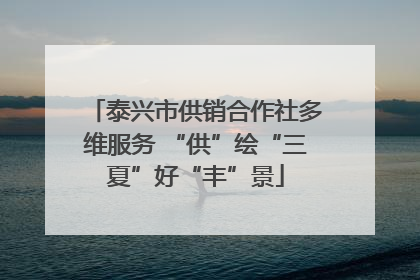 泰兴市供销合作社多维服务 “供”绘“三夏”好“丰”景