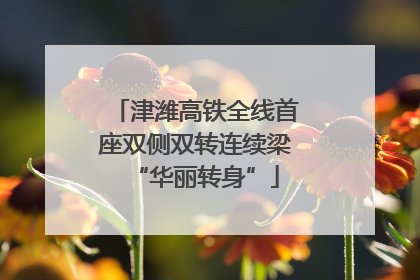 津潍高铁全线首座双侧双转连续梁“华丽转身”