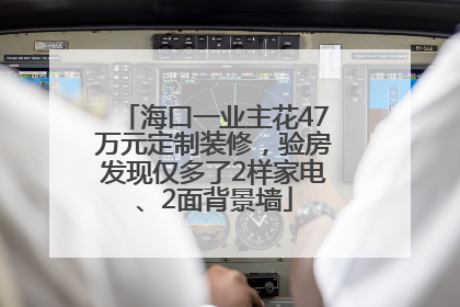 海口一业主花47万元定制装修，验房发现仅多了2样家电、2面背景墙