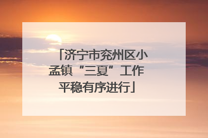 济宁市兖州区小孟镇“三夏”工作平稳有序进行