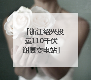 浙江绍兴投运110千伏谢慕变电站