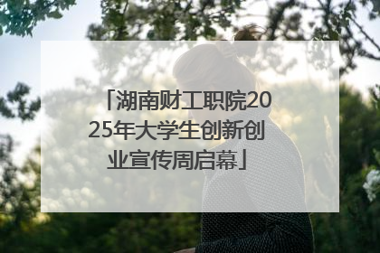 湖南财工职院2025年大学生创新创业宣传周启幕