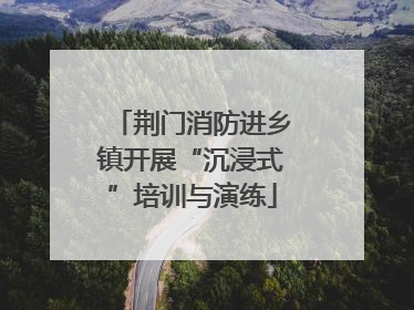 荆门消防进乡镇开展“沉浸式”培训与演练