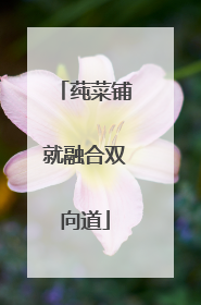 莼菜铺就融合双向道