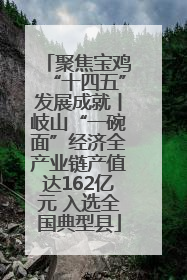 聚焦宝鸡“十四五”发展成就丨岐山“一碗面”经济全产业链产值达162亿元 入选全国典型县