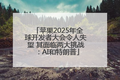 苹果2025年全球开发者大会令人失望 其面临两大挑战：AI和特朗普