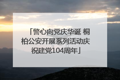 警心向党庆华诞 桐柏公安开展系列活动庆祝建党104周年
