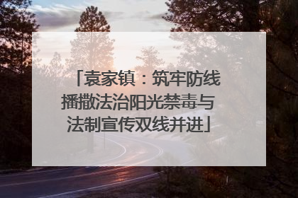 袁家镇：筑牢防线播撒法治阳光禁毒与法制宣传双线并进