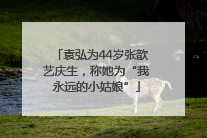 袁弘为44岁张歆艺庆生，称她为“我永远的小姑娘”