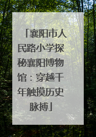 襄阳市人民路小学探秘襄阳博物馆：穿越千年触摸历史脉搏