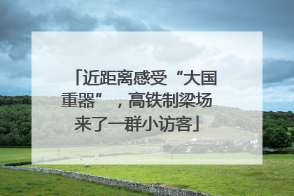近距离感受“大国重器”，高铁制梁场来了一群小访客