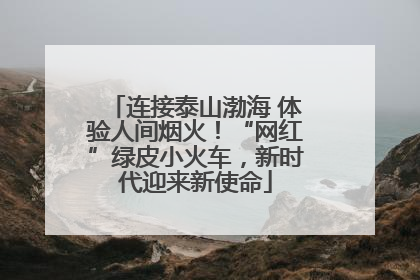 连接泰山渤海 体验人间烟火！“网红”绿皮小火车，新时代迎来新使命