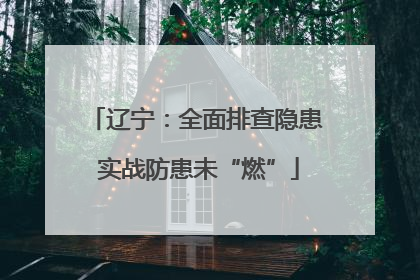 辽宁：全面排查隐患 实战防患未“燃”