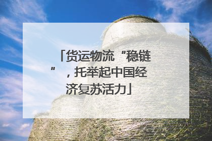 货运物流“稳链”，托举起中国经济复苏活力