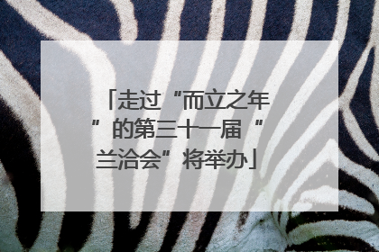 走过“而立之年”的第三十一届“兰洽会”将举办