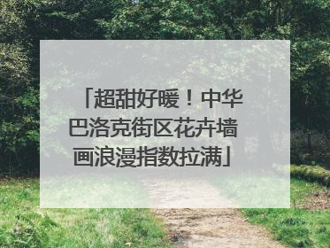 超甜好暖！中华巴洛克街区花卉墙画浪漫指数拉满