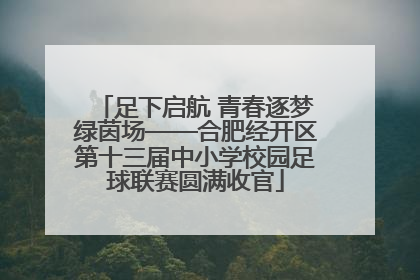 足下启航 青春逐梦绿茵场——合肥经开区第十三届中小学校园足球联赛圆满收官