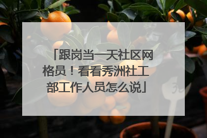 跟岗当一天社区网格员！看看秀洲社工部工作人员怎么说