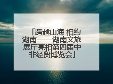 跨越山海 相约湖南——湖南文旅展厅亮相第四届中非经贸博览会